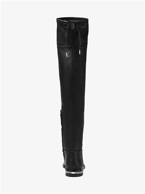 Michael Kors Jamie Stretch Over The Knee Boots Black Size 7